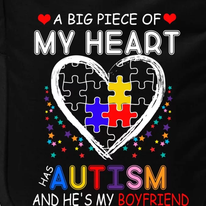 A Big Piece Of My Heart Has Autism And He's My Friend Gift Impact Tech Backpack