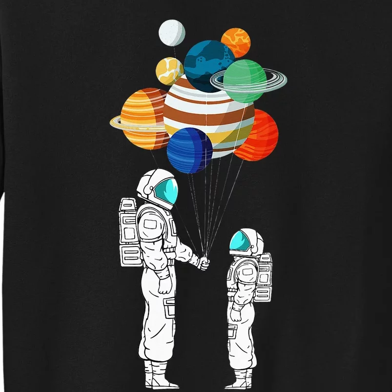 Astronaut Balloon Planets Space Moon Galaxy Stars Spaceship Sweatshirt