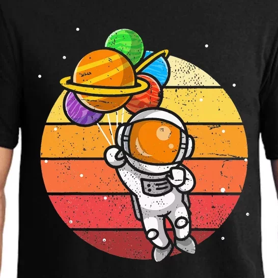 Astronomy Balloons Planets Space Astronomer Retro Astronaut Pajama Set