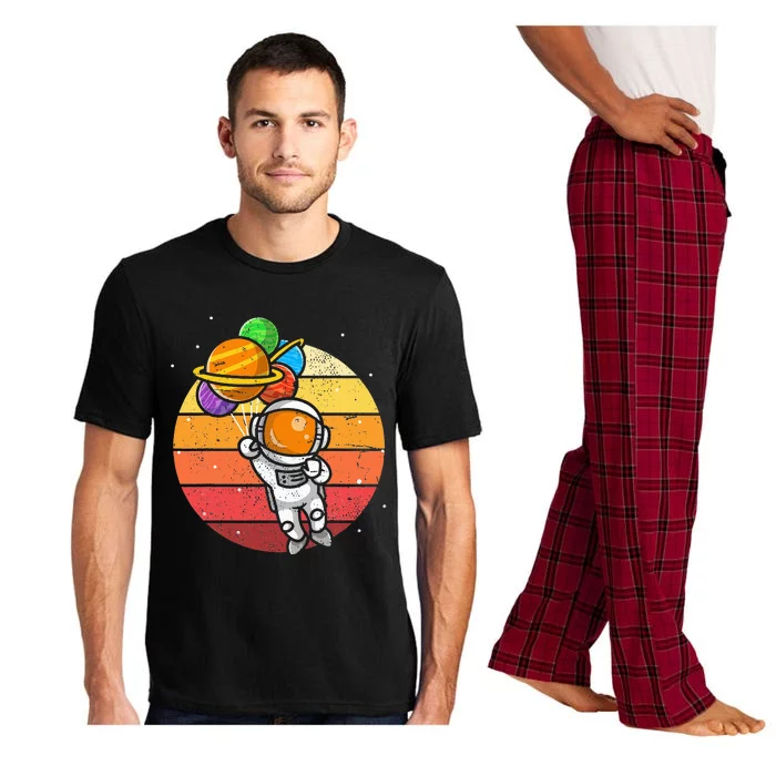 Astronomy Balloons Planets Space Astronomer Retro Astronaut Pajama Set