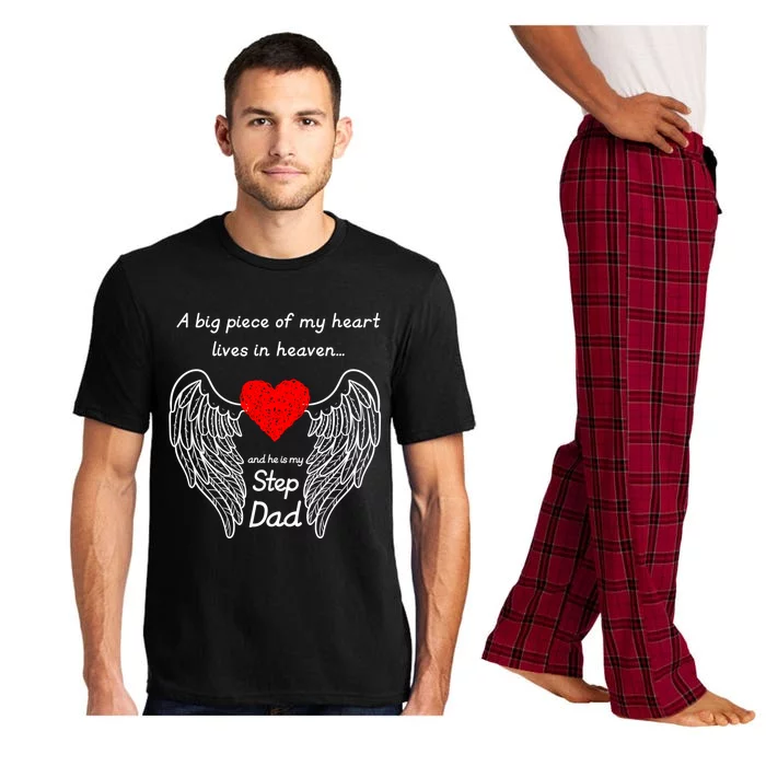 A Big Piece Of My Heart Lives In Heaven He Is My Step Dad Gift Pajama Set