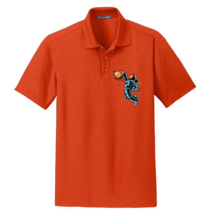 Astronaut Basketball Player Dry Zone Grid Performance Polo