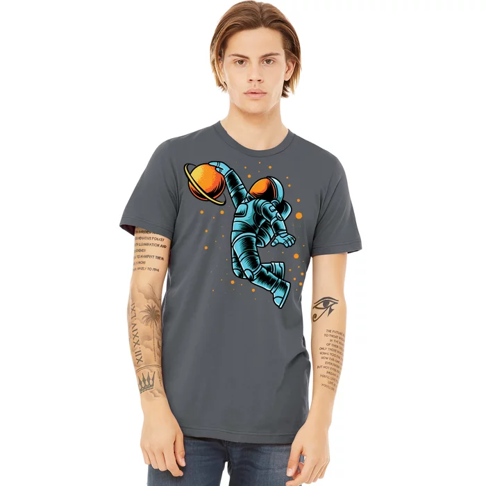 Astronaut Basketball Player Premium T-Shirt