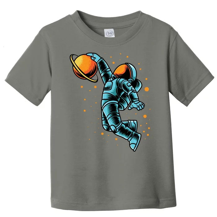 Astronaut Basketball Player Toddler T-Shirt