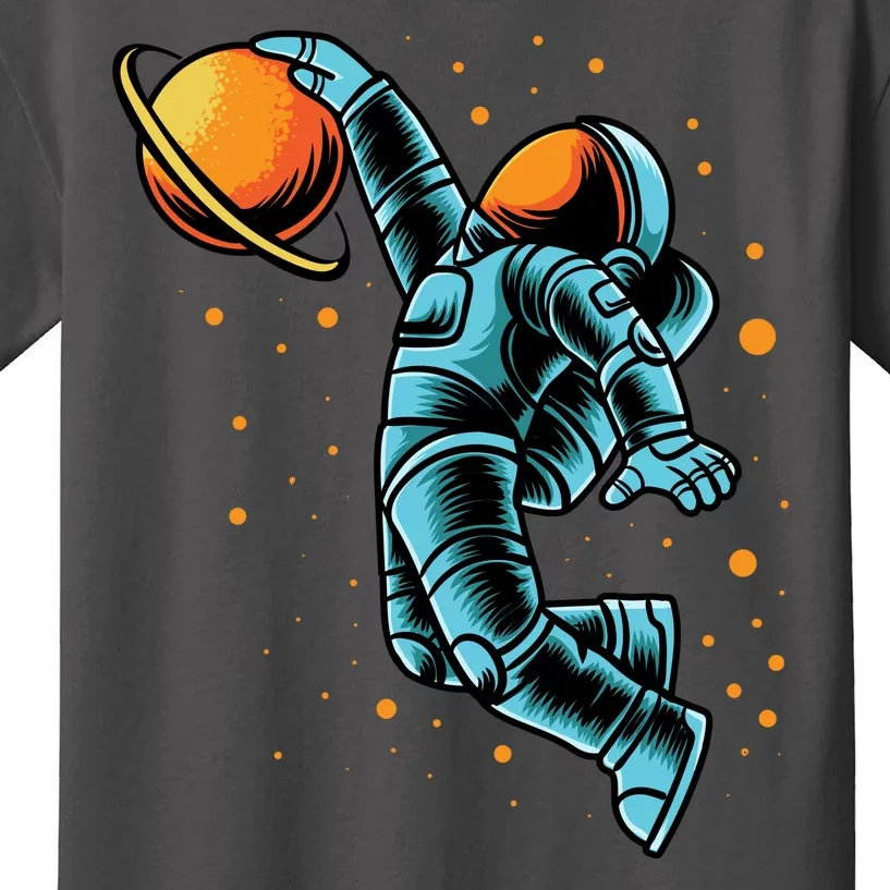 Astronaut Basketball Player Kids T-Shirt