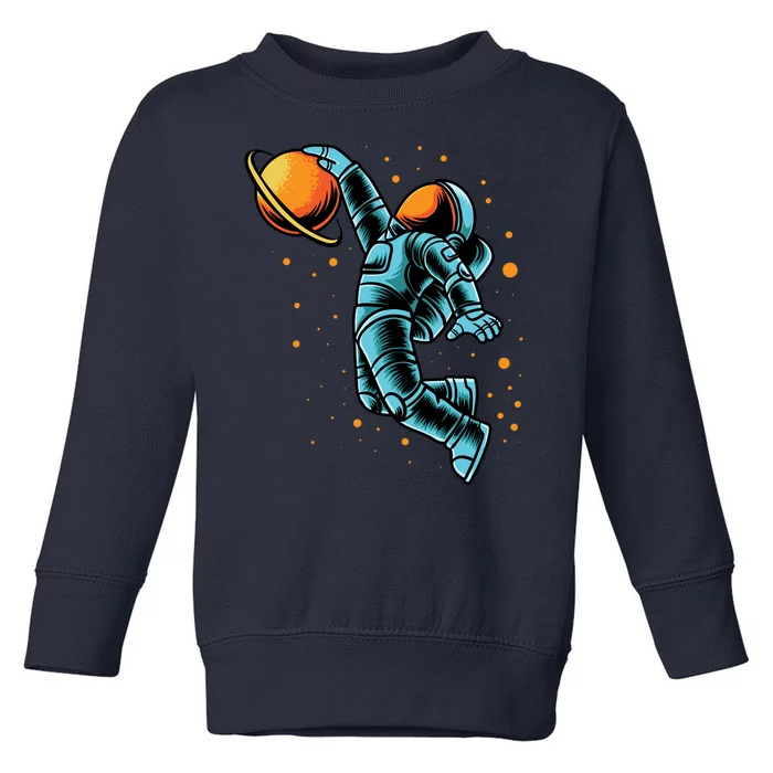 Astronaut Basketball Player Toddler Sweatshirt