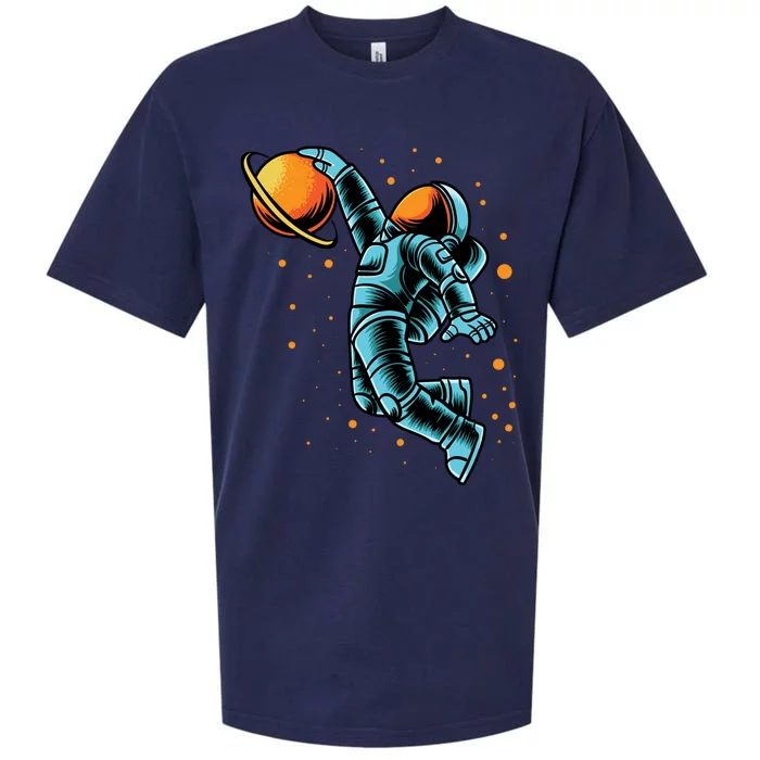 Astronaut Basketball Player Sueded Cloud Jersey T-Shirt