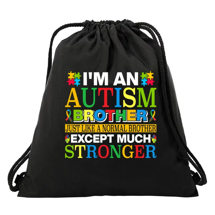 Autism Brother Quotes Motivational Autism Awareness Autism Support Drawstring Bag