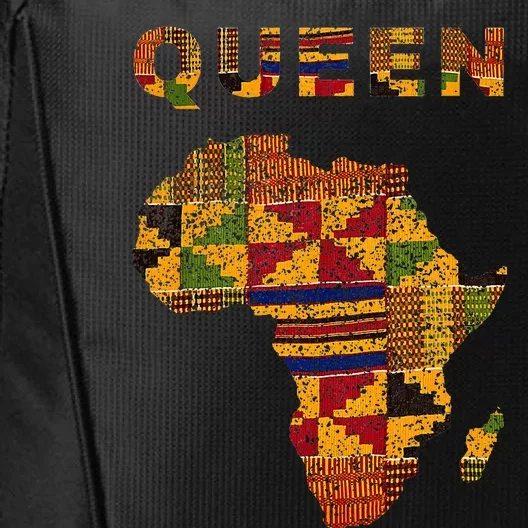 Afro Black Queen African Ghana Kente Cloth Family Matching City Backpack