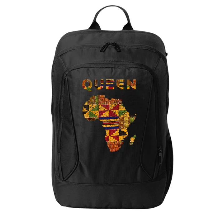 Afro Black Queen African Ghana Kente Cloth Family Matching City Backpack