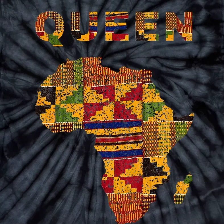 Afro Black Queen African Ghana Kente Cloth Family Matching Tie-Dye T-Shirt