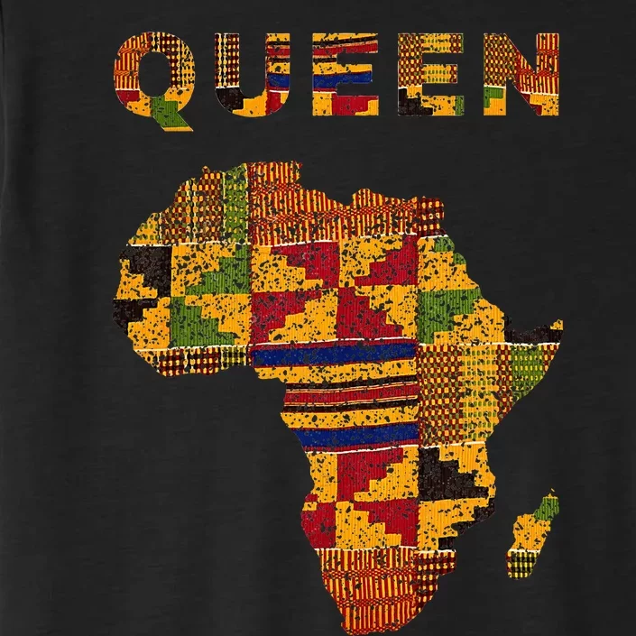 Afro Black Queen African Ghana Kente Cloth Family Matching ChromaSoft Performance T-Shirt