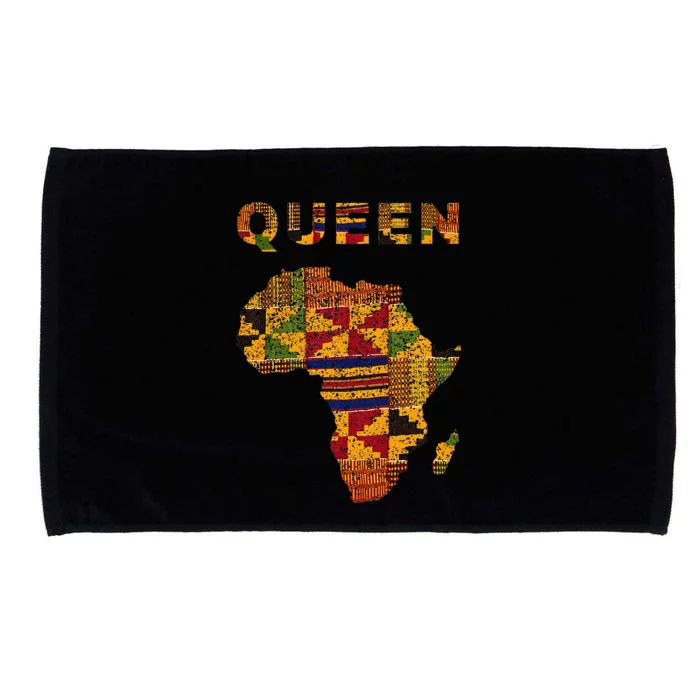 Afro Black Queen African Ghana Kente Cloth Family Matching Microfiber Hand Towel