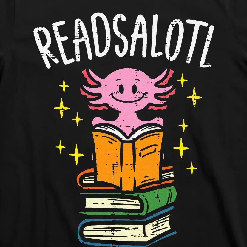 Axolotl Books Readsalotl Reading Bookworm T-Shirt