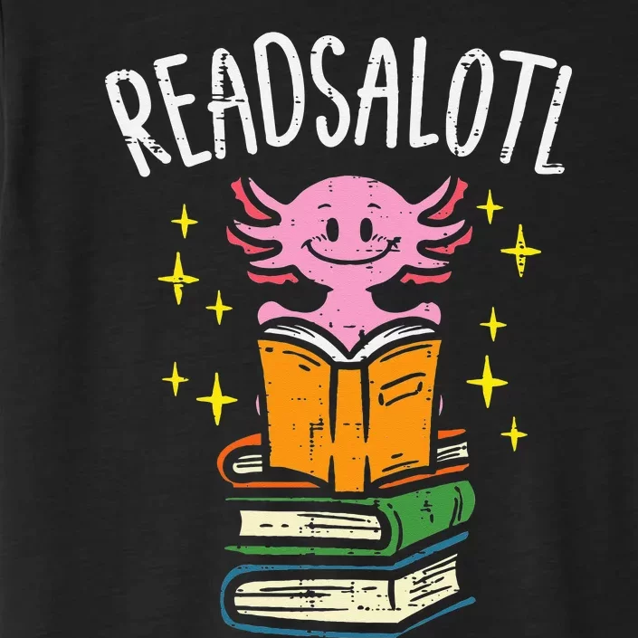 Axolotl Books Readsalotl Reading Bookworm ChromaSoft Performance T-Shirt