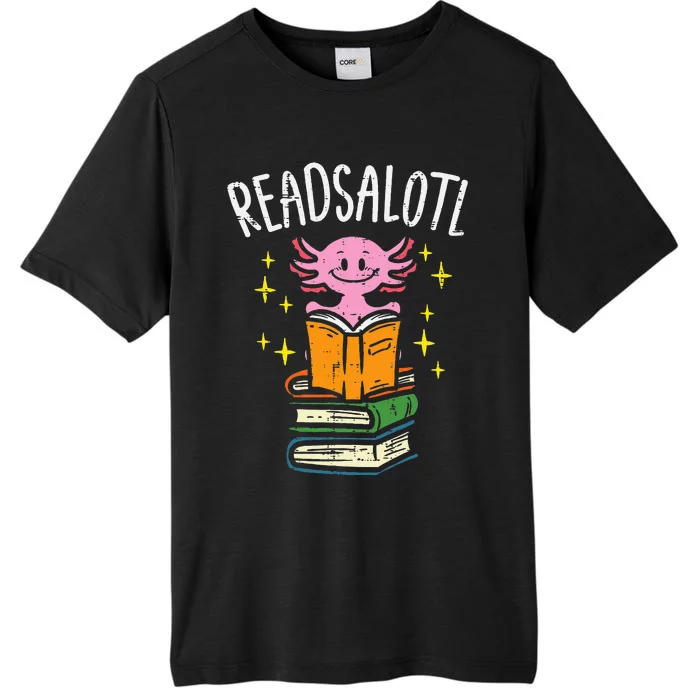 Axolotl Books Readsalotl Reading Bookworm ChromaSoft Performance T-Shirt