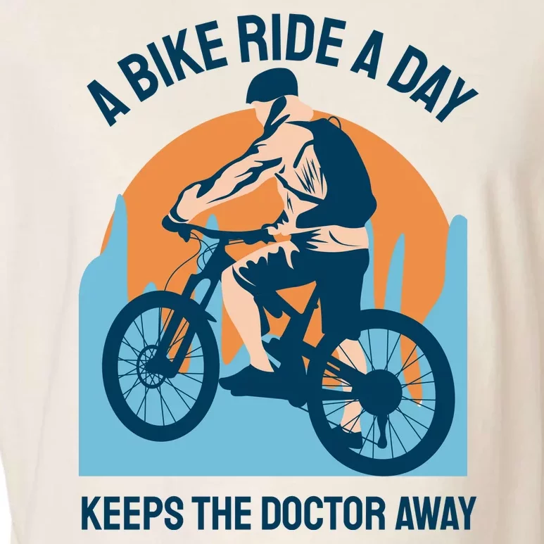 A Bike Ride A Day Keeps The Doctor Away Garment-Dyed Women's Muscle Tee