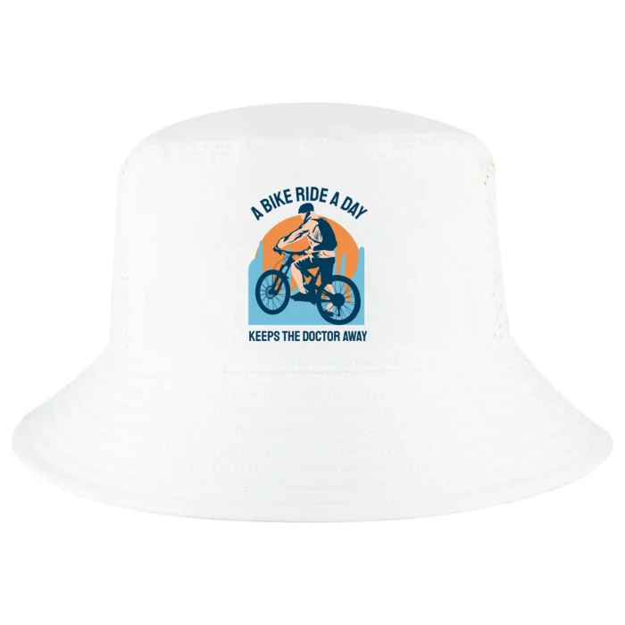 A Bike Ride A Day Keeps The Doctor Away Cool Comfort Performance Bucket Hat