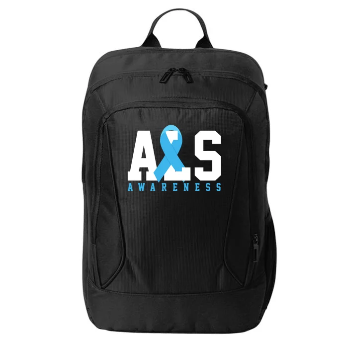 Als Blue Ribbon Awareness City Backpack