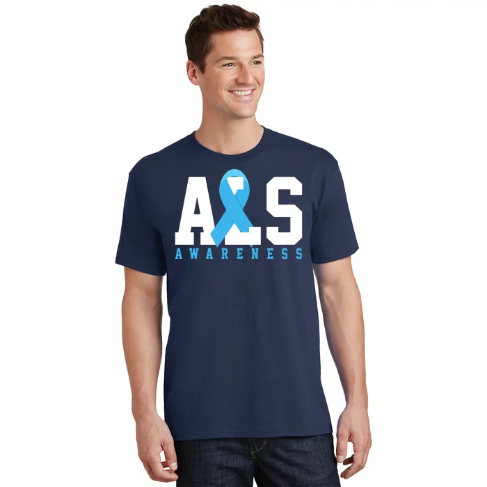 Als Blue Ribbon Awareness T-Shirt