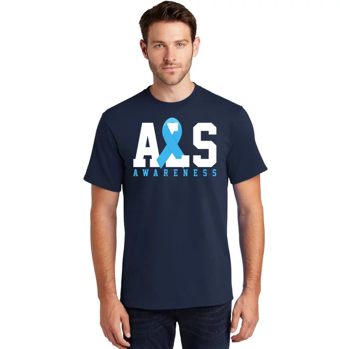 Als Blue Ribbon Awareness Tall T-Shirt