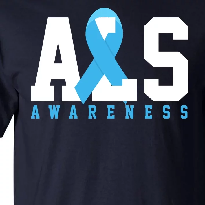 Als Blue Ribbon Awareness Tall T-Shirt