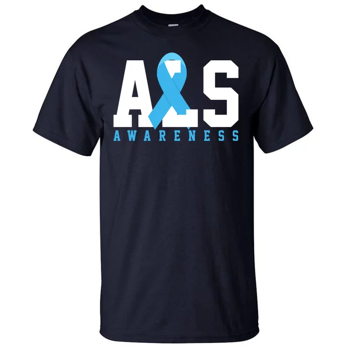 Als Blue Ribbon Awareness Tall T-Shirt