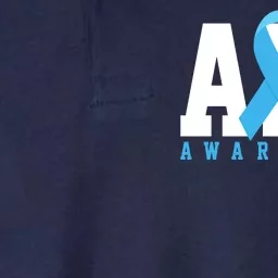 Als Blue Ribbon Awareness Softstyle Adult Sport Polo