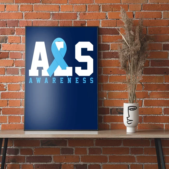 Als Blue Ribbon Awareness Poster