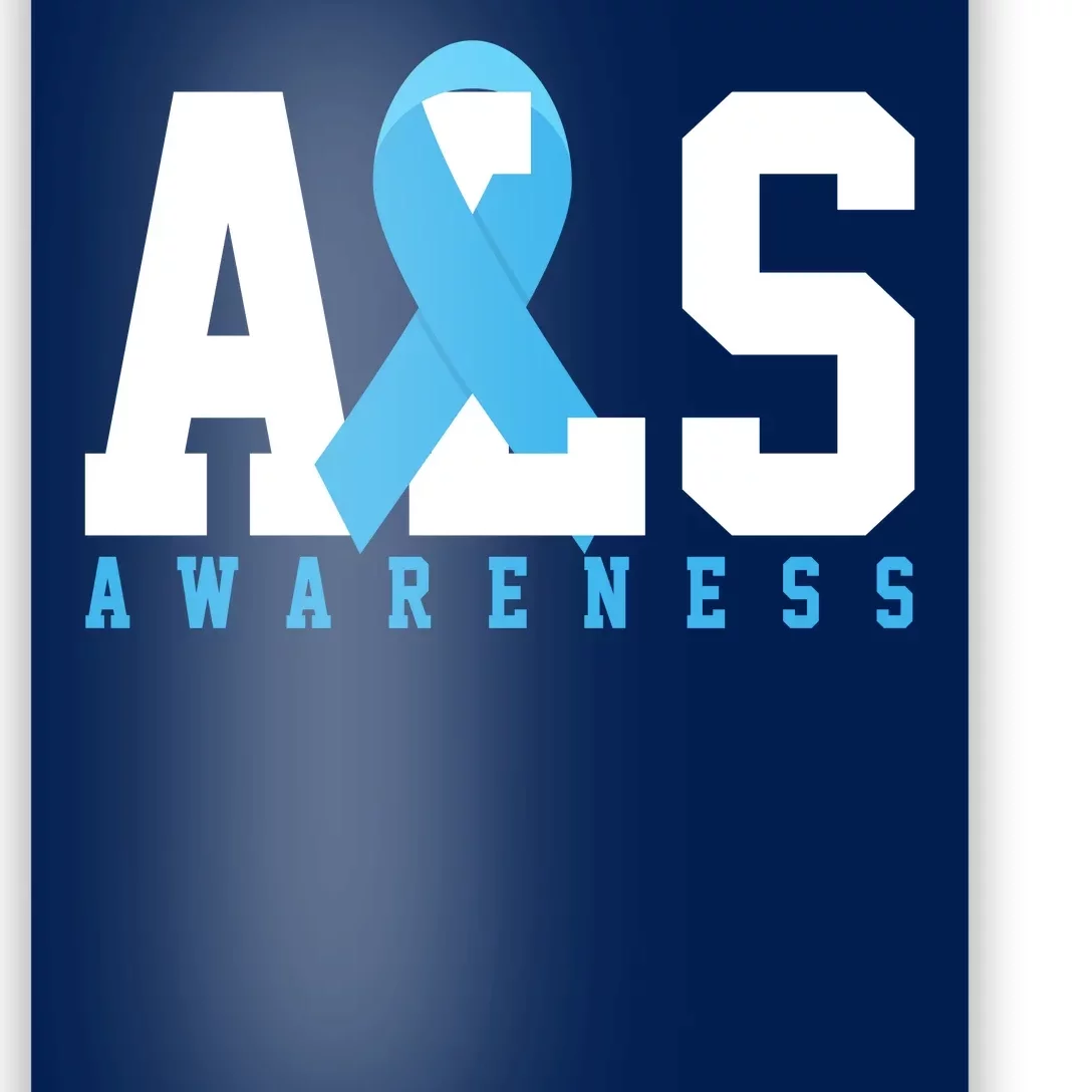 Als Blue Ribbon Awareness Poster