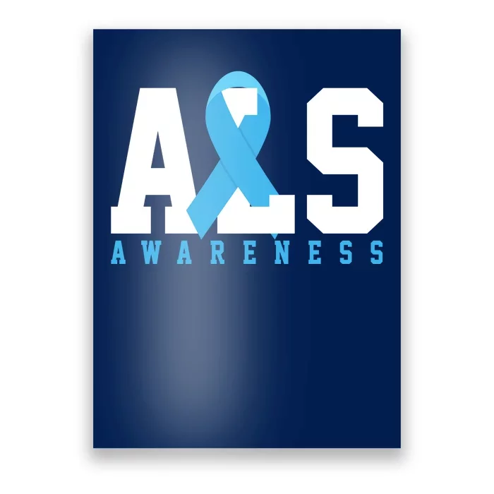 Als Blue Ribbon Awareness Poster