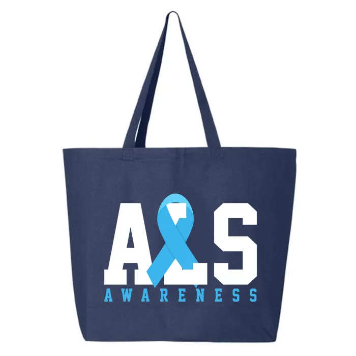 Als Blue Ribbon Awareness 25L Jumbo Tote