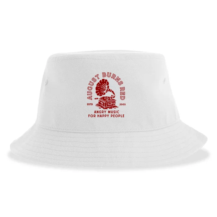 August Burns Redtour Record Player Sustainable Bucket Hat