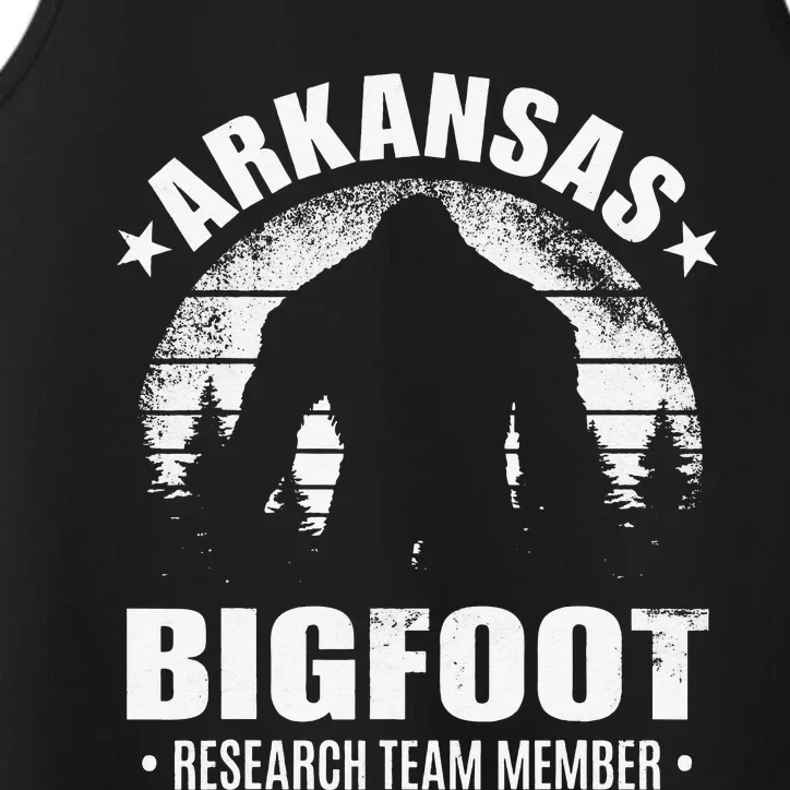 Arkansas Bigfoot Research Team Member Sasquatch Sunset Performance Tank