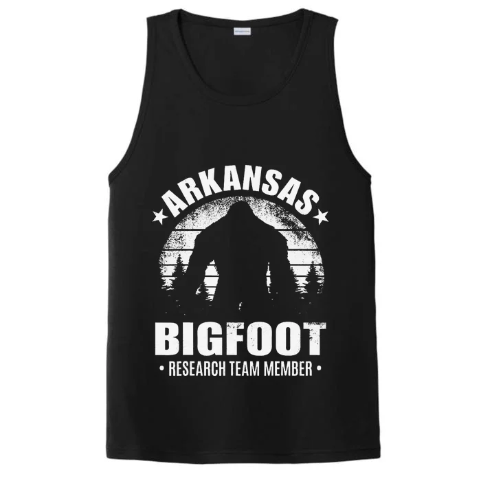 Arkansas Bigfoot Research Team Member Sasquatch Sunset Performance Tank