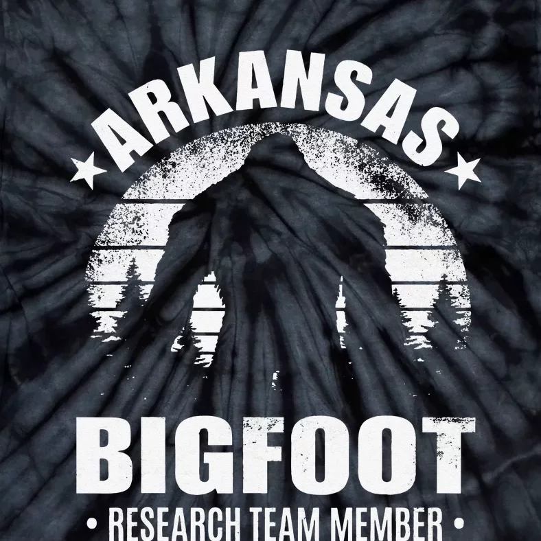 Arkansas Bigfoot Research Team Member Sasquatch Sunset Tie-Dye T-Shirt