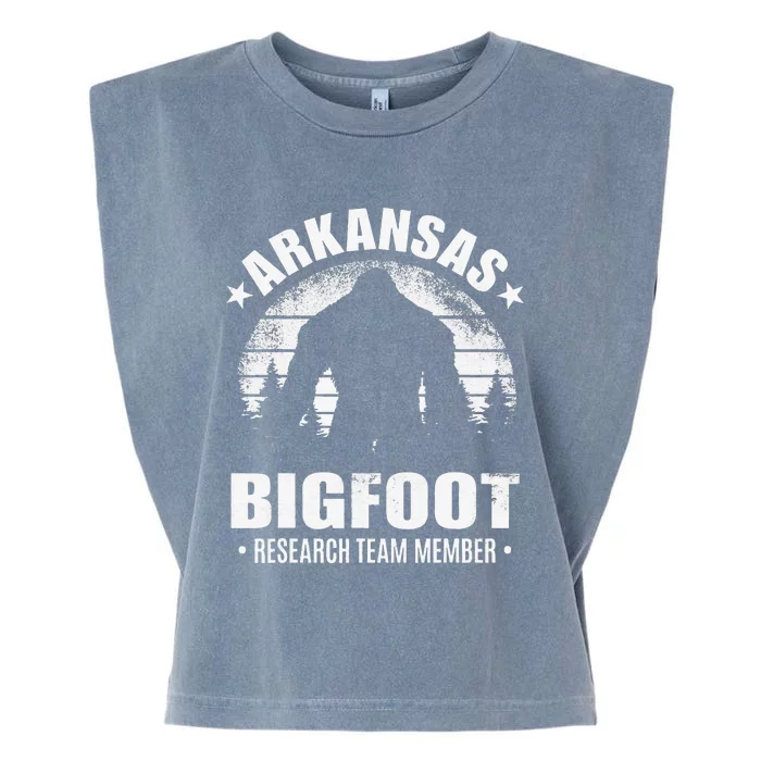 Arkansas Bigfoot Research Team Member Sasquatch Sunset Garment-Dyed Women's Muscle Tee