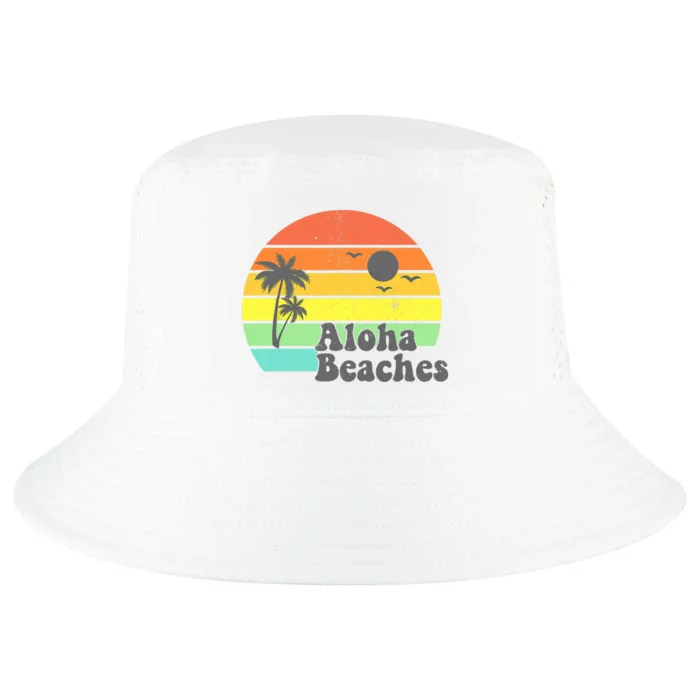 Aloha Beaches Retro Beach Vacation Summer Quote Wo Gifts Cool Comfort Performance Bucket Hat