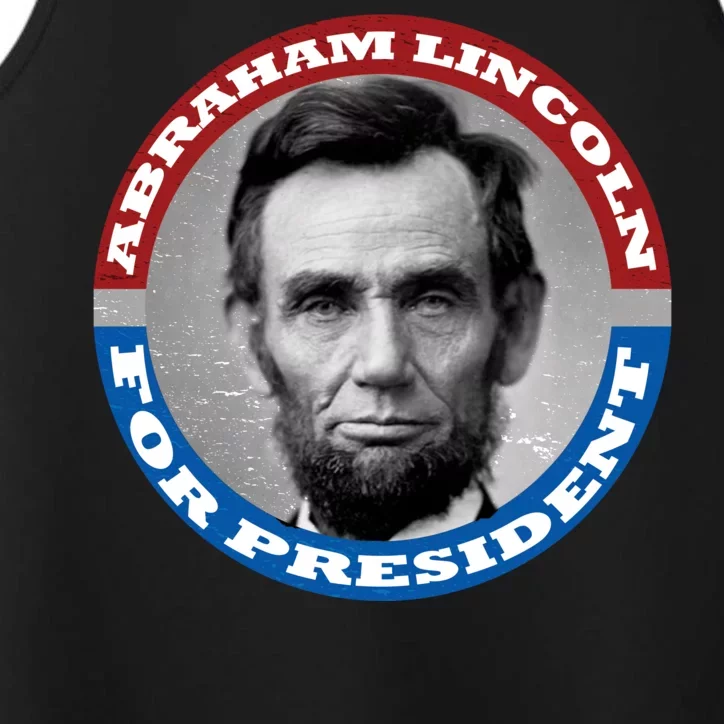 Abraham Abe Lincoln For President Retro Performance Tank