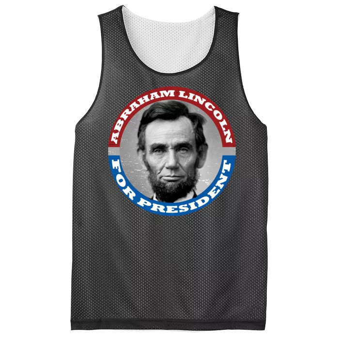 Abraham Abe Lincoln For President Retro Mesh Reversible Basketball Jersey Tank