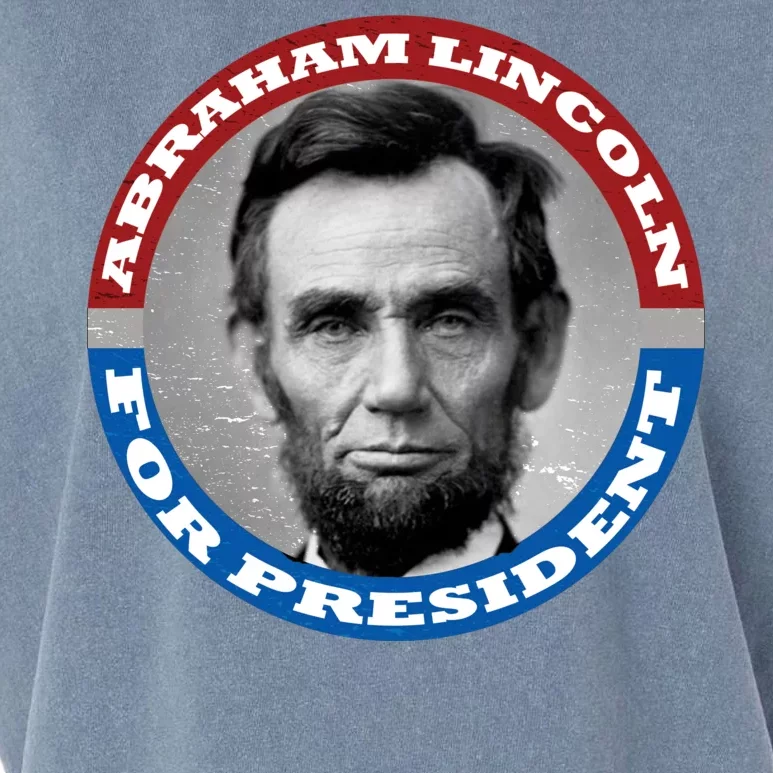 Abraham Abe Lincoln For President Retro Garment-Dyed Women's Muscle Tee