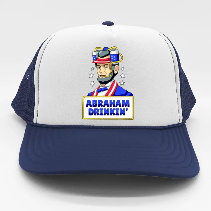 Abraham Drinkin Trucker Hat