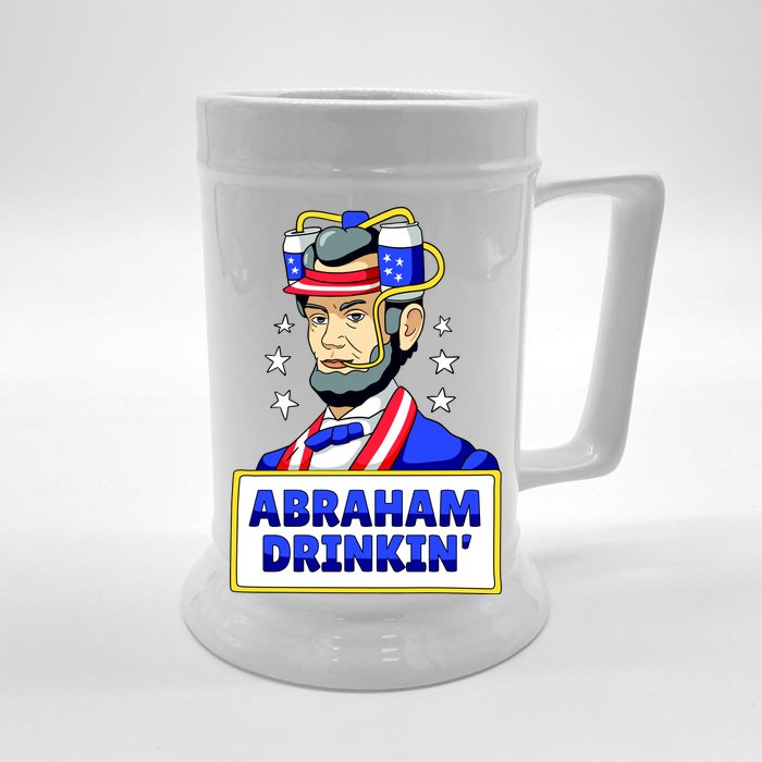 Abraham Drinkin Front & Back Beer Stein