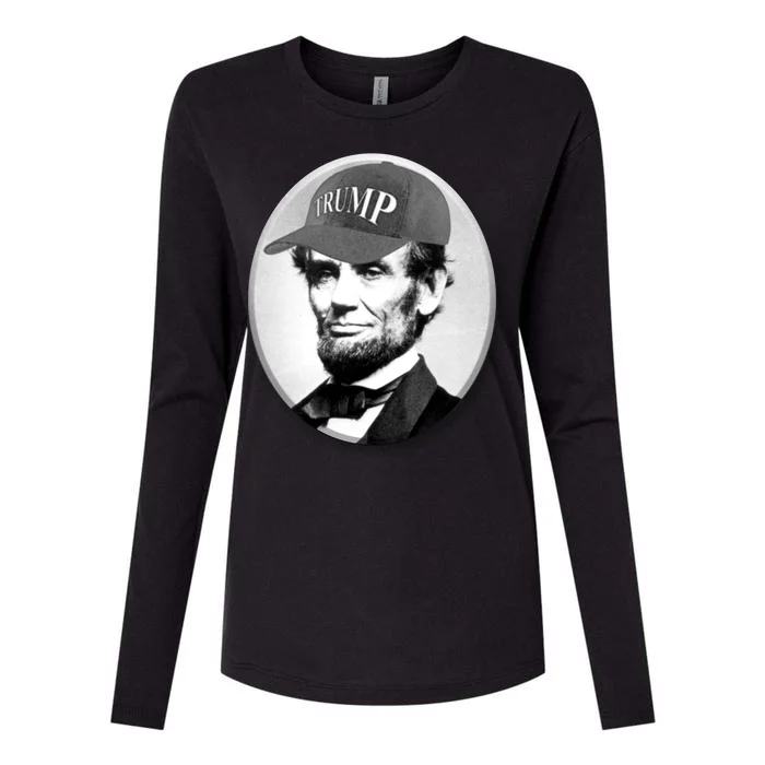 Abraham Lincoln For Trump Womens Cotton Relaxed Long Sleeve T-Shirt