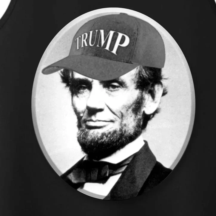 Abraham Lincoln For Trump Performance Tank