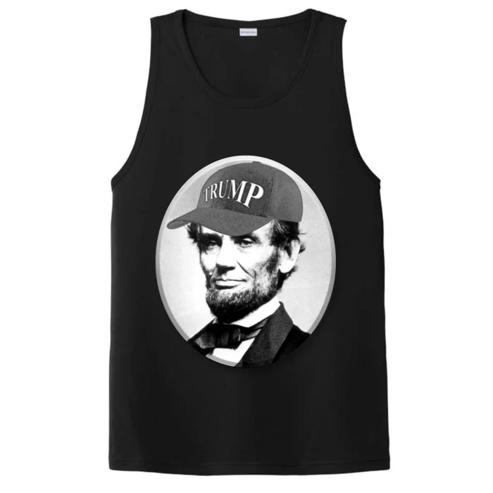 Abraham Lincoln For Trump Performance Tank