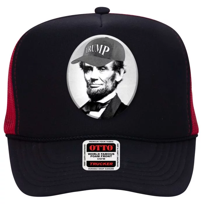 Abraham Lincoln For Trump High Crown Mesh Trucker Hat