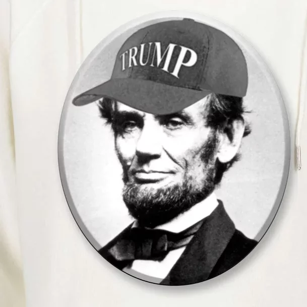 Abraham Lincoln For Trump Womens Funnel Neck Pullover Hood