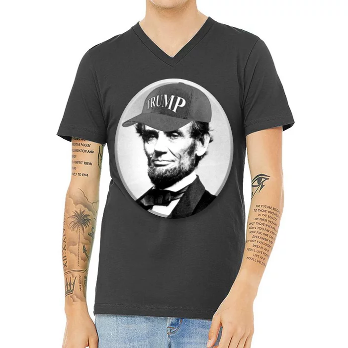 Abraham Lincoln For Trump V-Neck T-Shirt