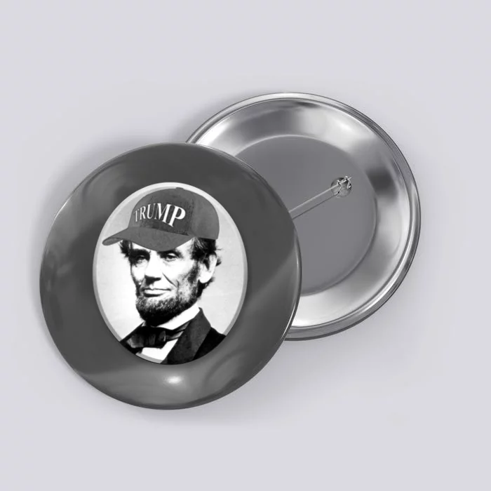 Abraham Lincoln For Trump Button